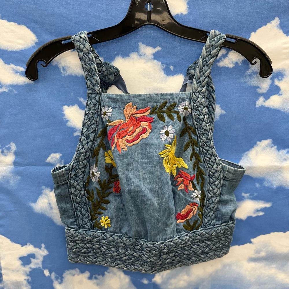 Pilcro Embroidered Top